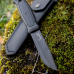 Faca Morakniv Garberg BlackBlade (C) c/ bainha de couro